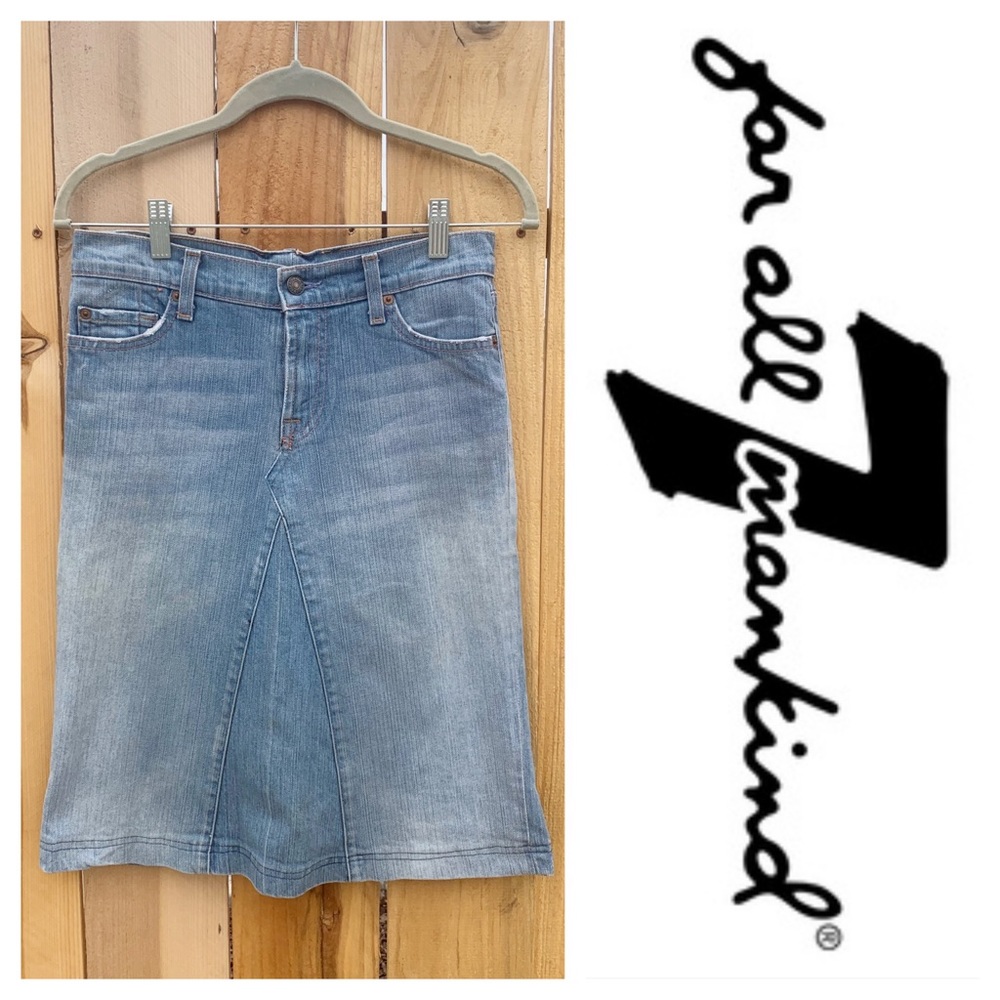 7 for All Mankind Denim Midi Skirt (28)